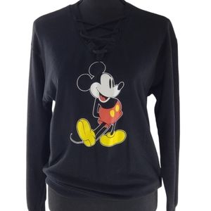 Disney Juniors Corset Front Mickey Sweatshirt